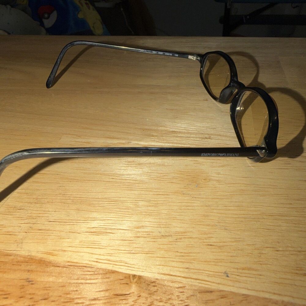 Emporio Armani 591 020  49 16 135 Full Rim  Used Eyeglasses Frames - Eyewear - Picture 6 of 7